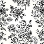 Seamless pattern wit roses