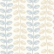 Vector Seamless Pattern of Leaves