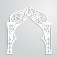 Abstract background with paper arch in the Asian style