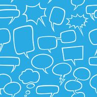 Speech Bubble Seamless Background