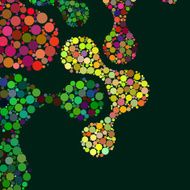 abstract dots pattern ornament