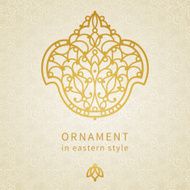 Vector ornament in Eastern style N3