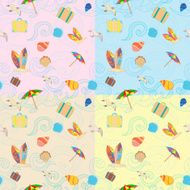 Travel and tourism seamless vector pattern