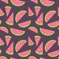 Watermelon vector colorful seamless pattern N2