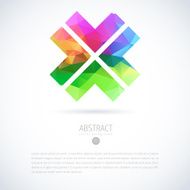 Vector geometric colorful background N5
