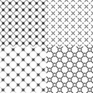 four abstract patterns