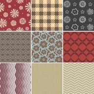 Vintage seamless patterns N5
