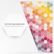 Vector abstract color 3d hexagonal N25