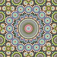 Meknes Complex Star Seamless Pattern