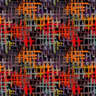 Abstract art grunge striped seamless pattern