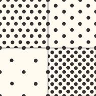 Polka dot seamless patterns set N2