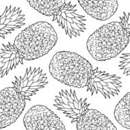 Seamless pattern with pineapples N9
