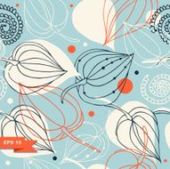 Floral vintage seamless pattern Lace background with flowers