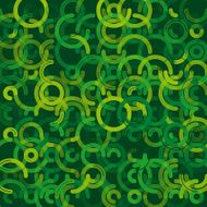Jungle Geometric Circle Background Pattern
