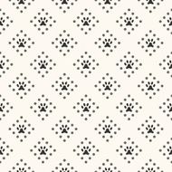 Seamless animal pattern of paw footprint and dot Endless textur N2
