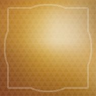 Abstract vector background with triangles and vintage frame