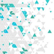 Cyan Gray Color Triangle Pattern