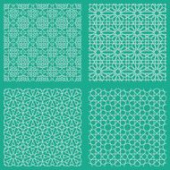 Abstract seamless traditional arabian patterns