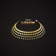 Gold crown logo concept