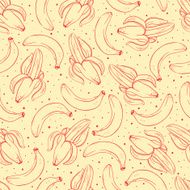 Cute background with bananas