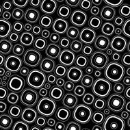 Seamless Rounded Square Black &amp; White