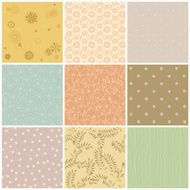 Vintage Style Seamless Set