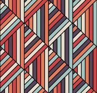 Seamless geometric pattern in op art design Vector art