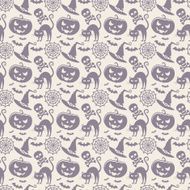 Halloween seamless pattern Vector background N2