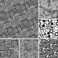 Black and white seamless backgrounds N2