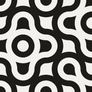 Seamless modern geometric design on white paper N5