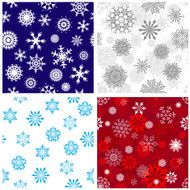 seamless snowflakes background
