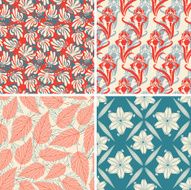 various floral patterns