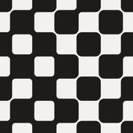 Seamless modern geometric design on white paper N6