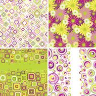 Retro spring ornaments