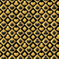 Seamless Card Suit Symbols Background
