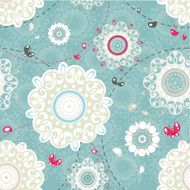 Abstract Elegance seamless floral pattern