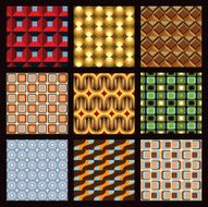 Seamless retro patterns N8