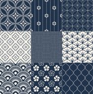 seamless japanese traditional mesh pattern N6