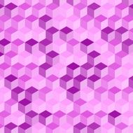 Fashion Geometric Cube Hexagon Pattern
