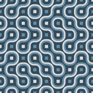 Seamless geometric design on white paper