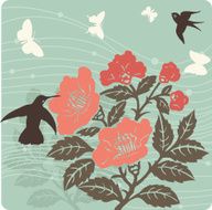 floral background illustration N7