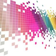 abstract colorful check pattern background N20