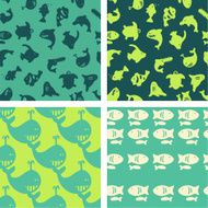 sea animals seamless