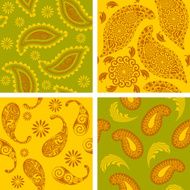 Art retro paisley pattern