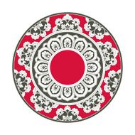 Circular pattern of Chinese style