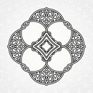 Vector ornament in Eastern style N4