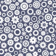 Seamless background with gears