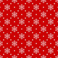 Red seamless snowflake pattern