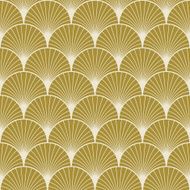 art deco pattern of overlapping arcs N3