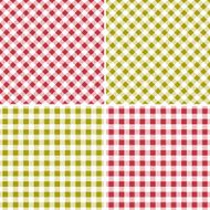 Plaid tablecloth seamless pattern